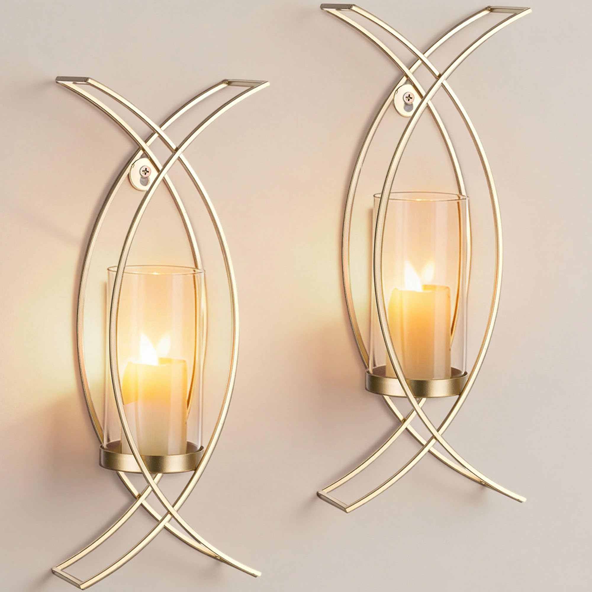 Walasis candle sconce frame design enhances modern living spaces with warm light.