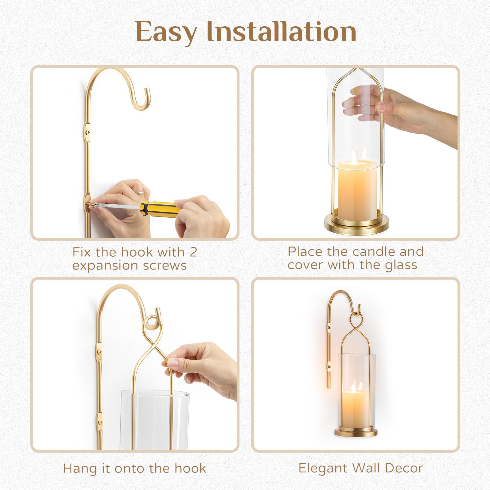Walasis wind-proof hurricane glass protects flame and keeps surfaces clean