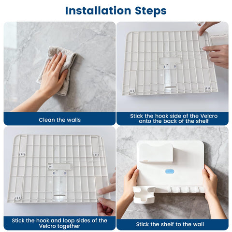 WALfuyao multipurpose bedside organizer for makeup, cables, and small items.