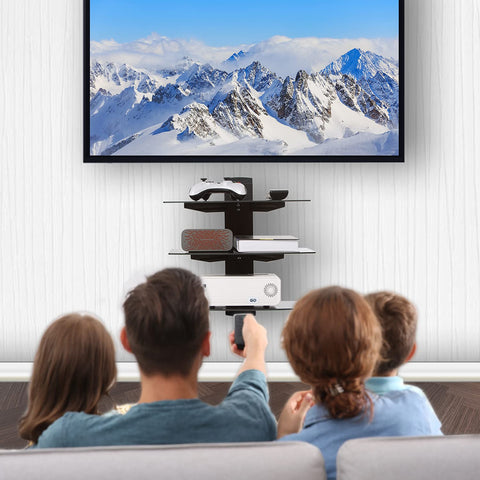 WALI adjustable-height floating design saves floor space while keeping devices accessible.