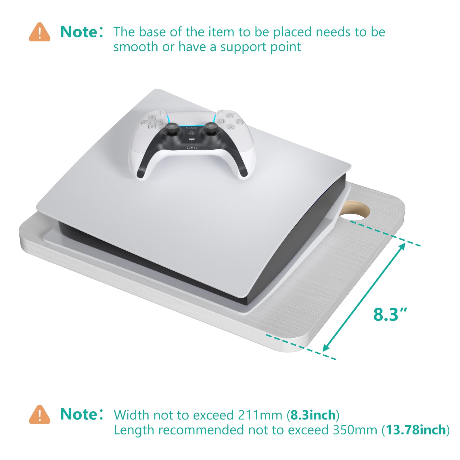WALI cable management holes keep cords tidy and accessible