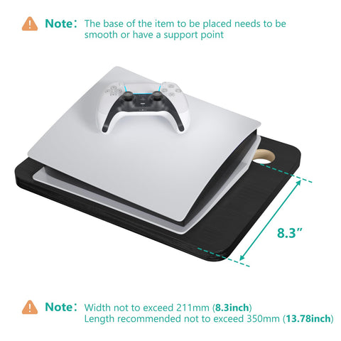 WALI CS202NB projector placement on shelf enables clean setup.