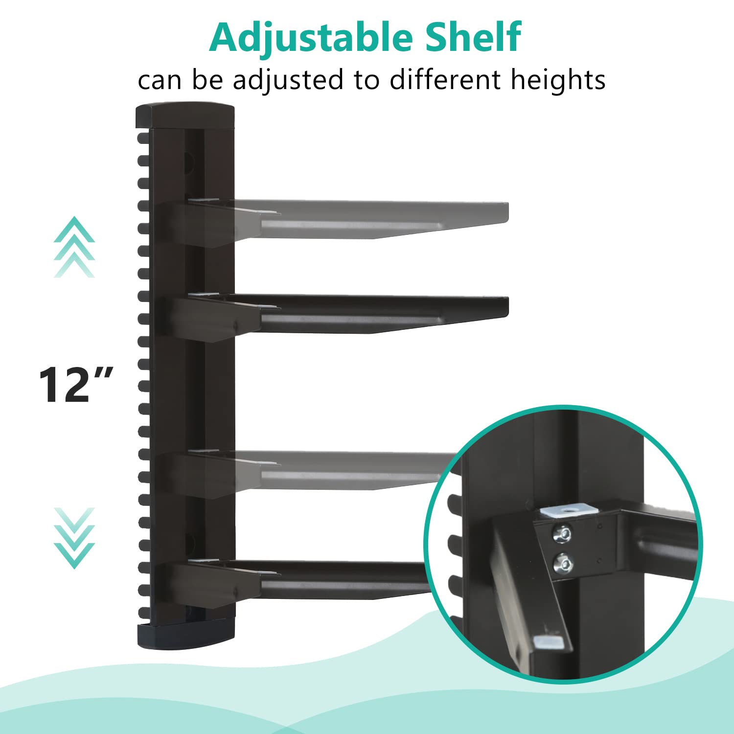 WALI dual-shelf system ideal for DVD players and consoles