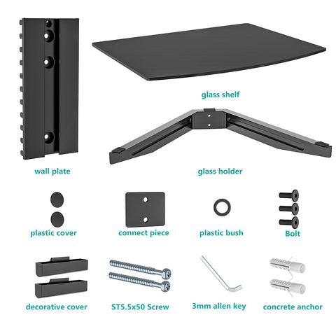 WALI black finish complements modern living room décor.