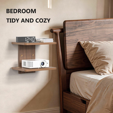 WALI shelf holds a DVD player and set-top box neatly.