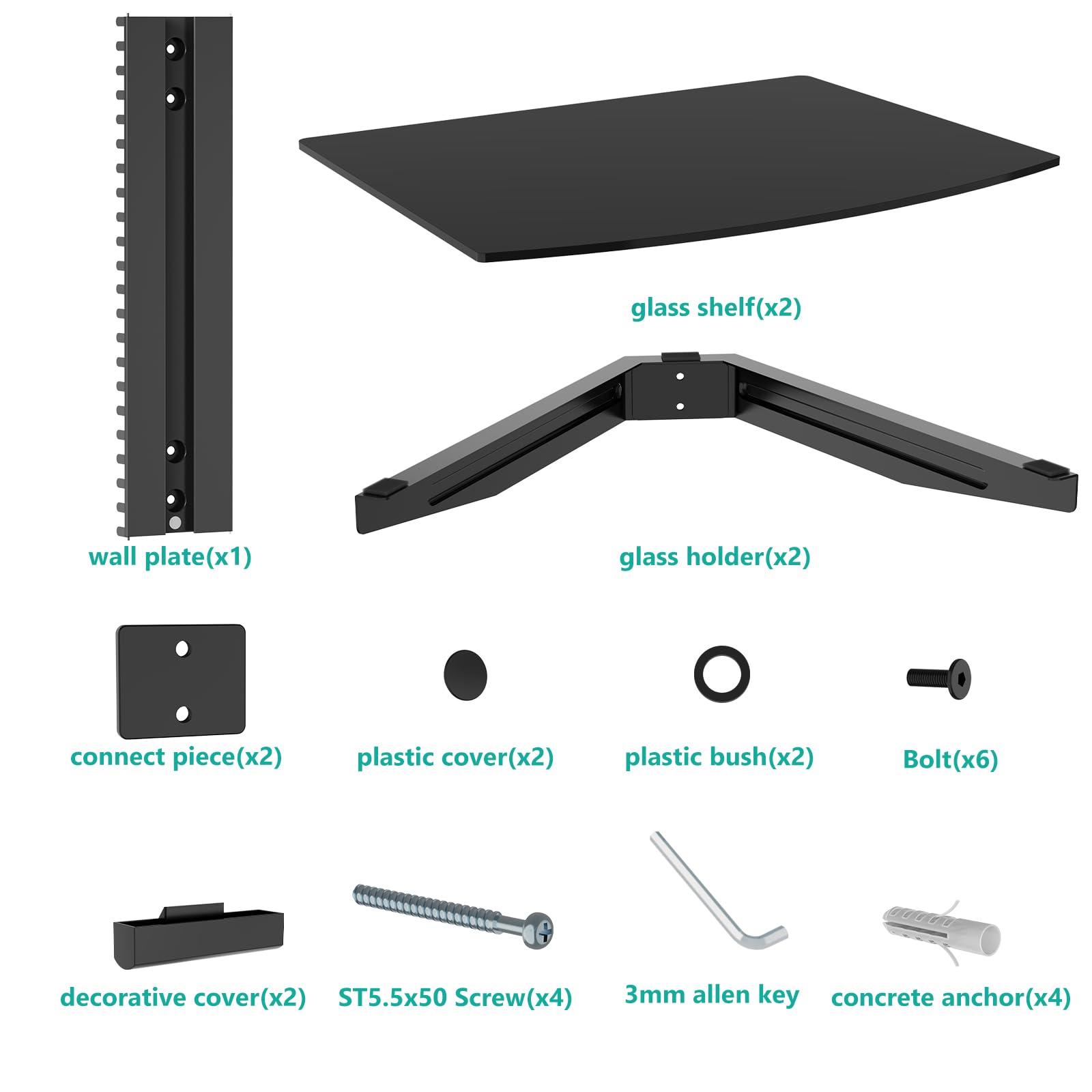 WALI space-saving entertainment setup mounted on wall