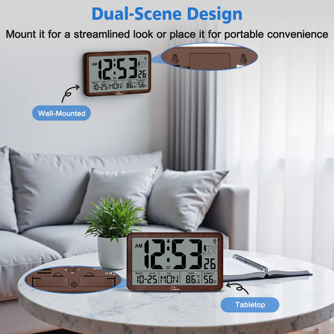 WallarGe Atomic Clock ideal for office or classroom timekeeping.