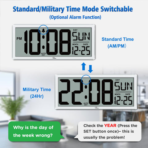 WallarGe auto DST feature automatically adjusts time for daylight saving