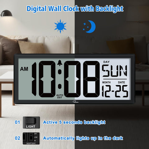 WallarGe backlight levels showcasing comfortable nighttime visibility.