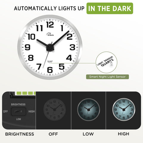 WallarGe battery-operated clock movement and sensor for cord-free setup