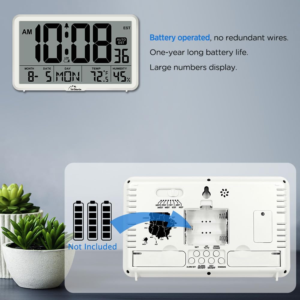 WallarGe calendar/date display helps you track important dates with ease.