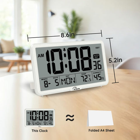 WallarGe desk/bedroom clock complements decor while remaining functional.
