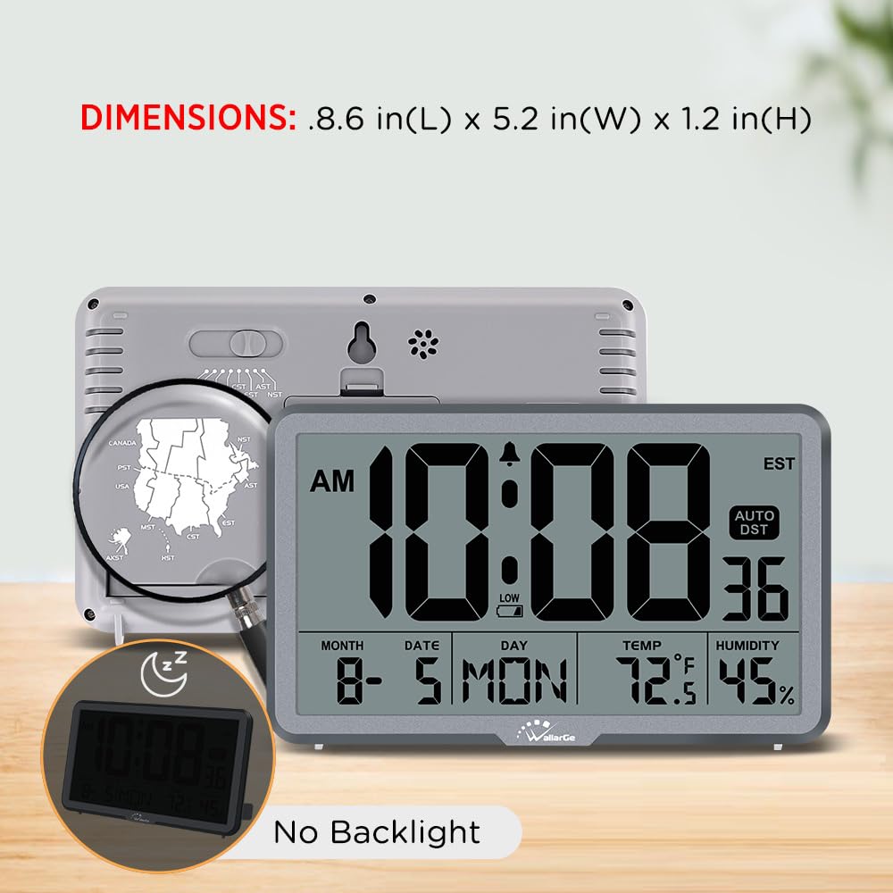 WallarGe clock suitable for desk or wall mounting.
