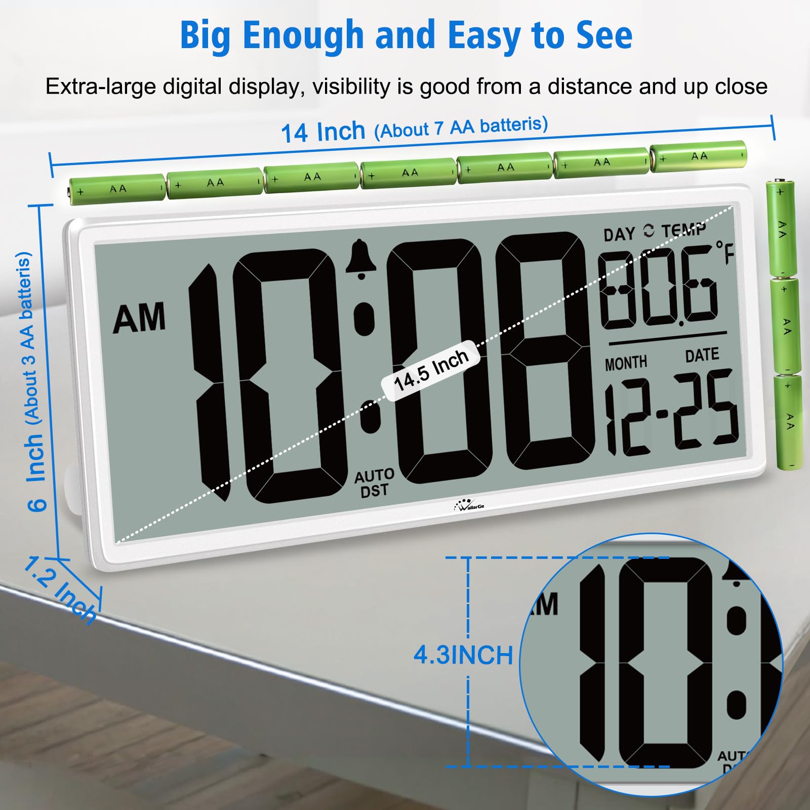 WallarGe auto DST feature keeps time accurate through time changes