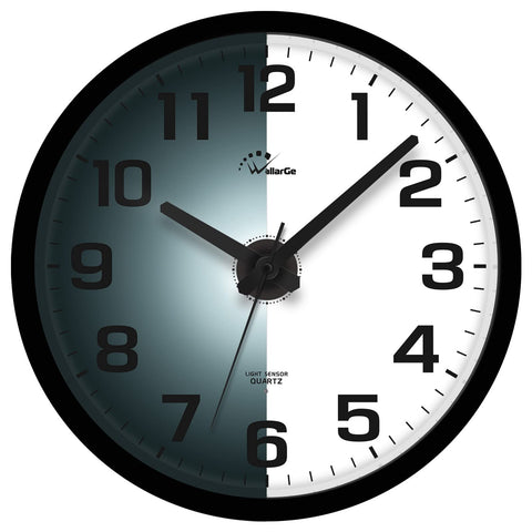 WallarGe clock with easy-hang hook for simple installation