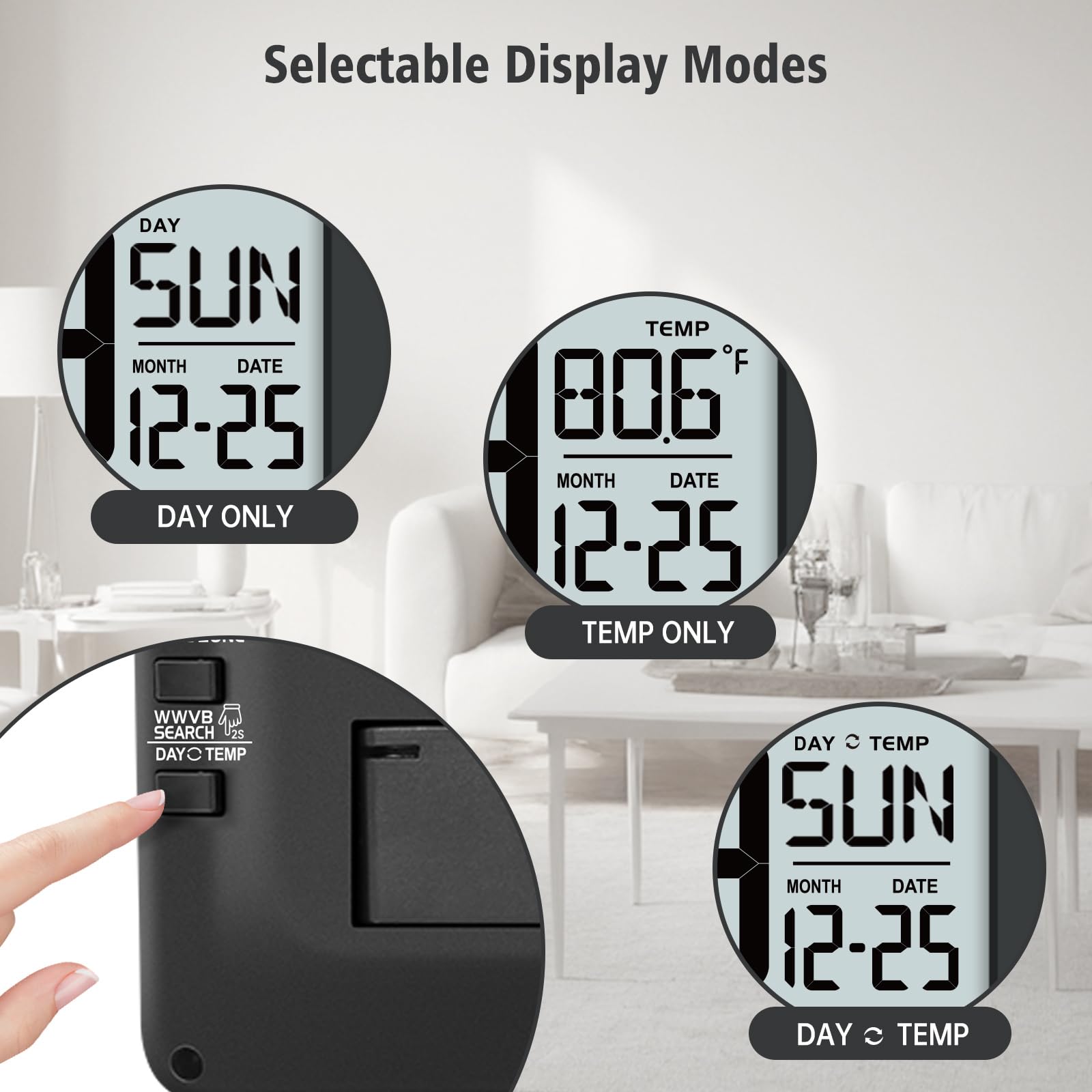 WallarGe indoor temperature readout supports home comfort.