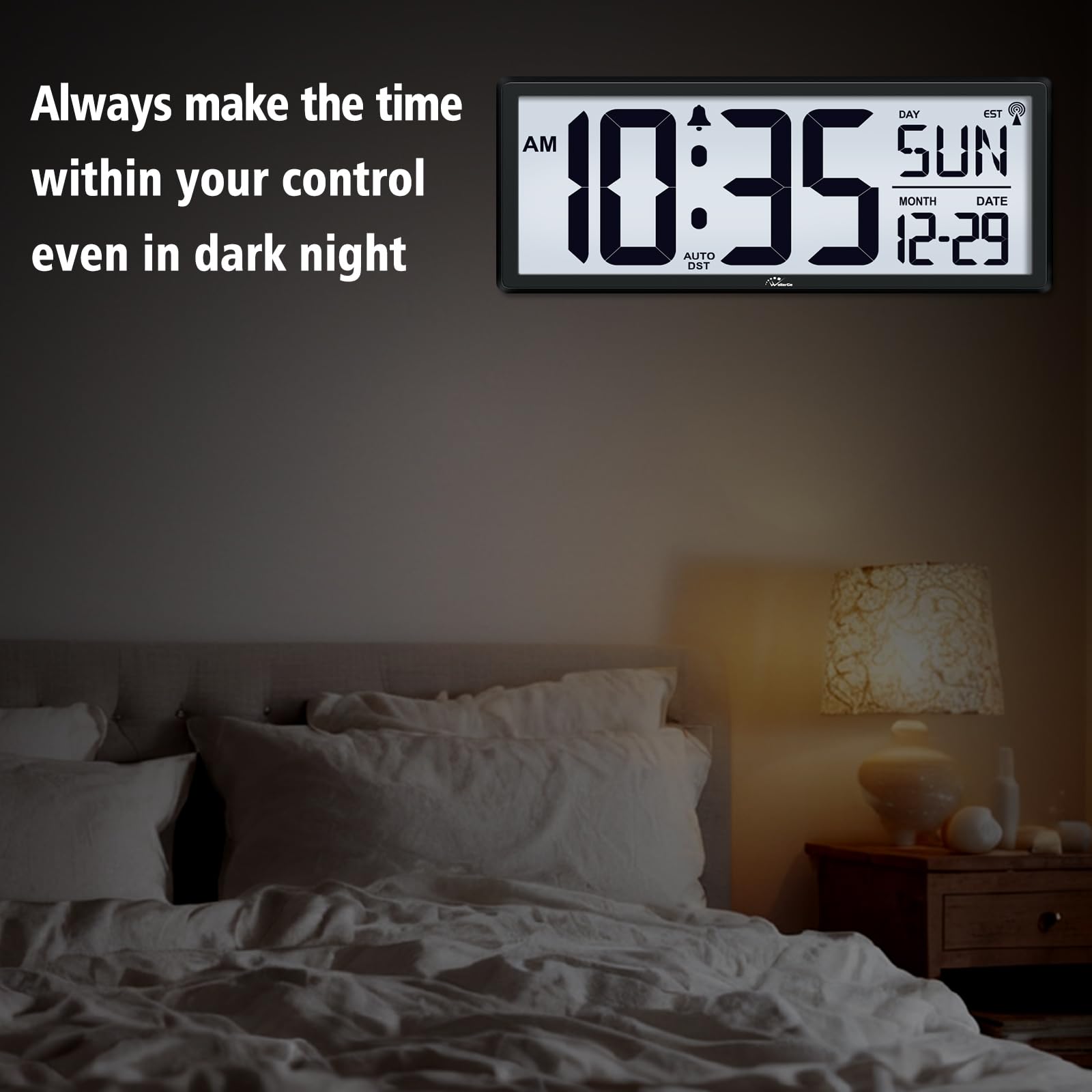 WallarGe low battery indicator helps prevent incorrect time.