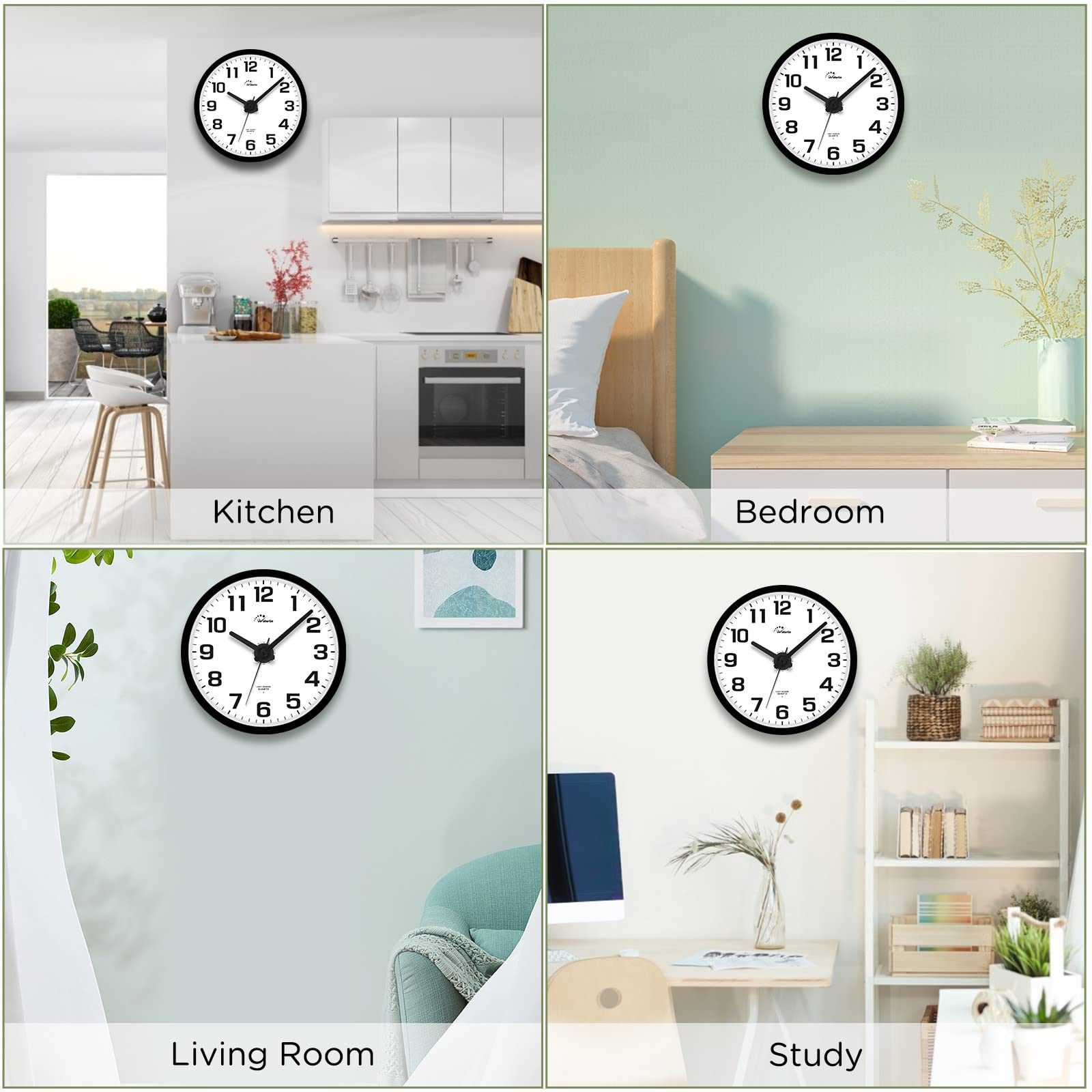 WallarGe clock enhances a contemporary living room design