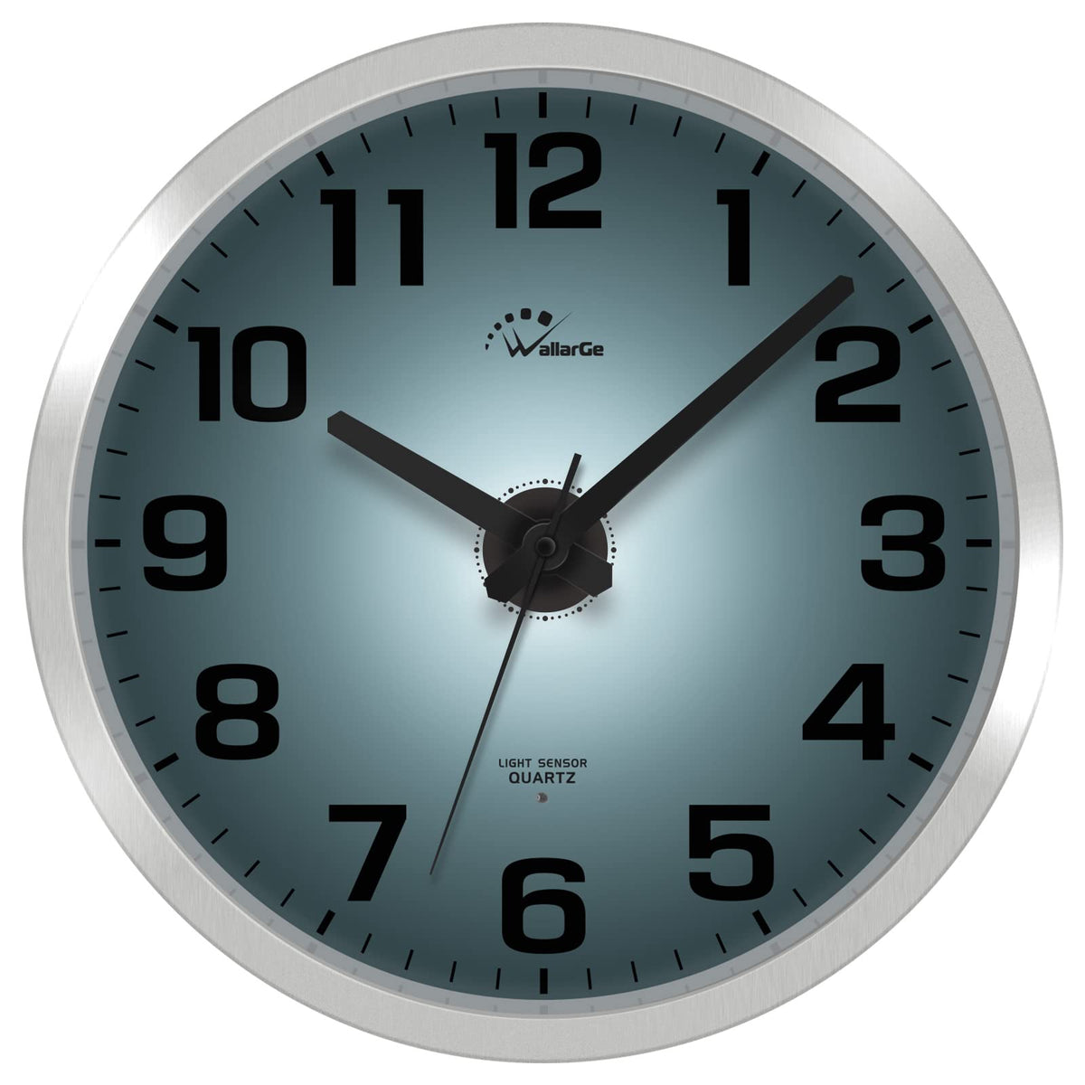 WallarGe night light wall clock 12-inch display for clear viewing day and night