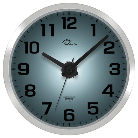 WallarGe night light wall clock 12-inch display for clear viewing day and night