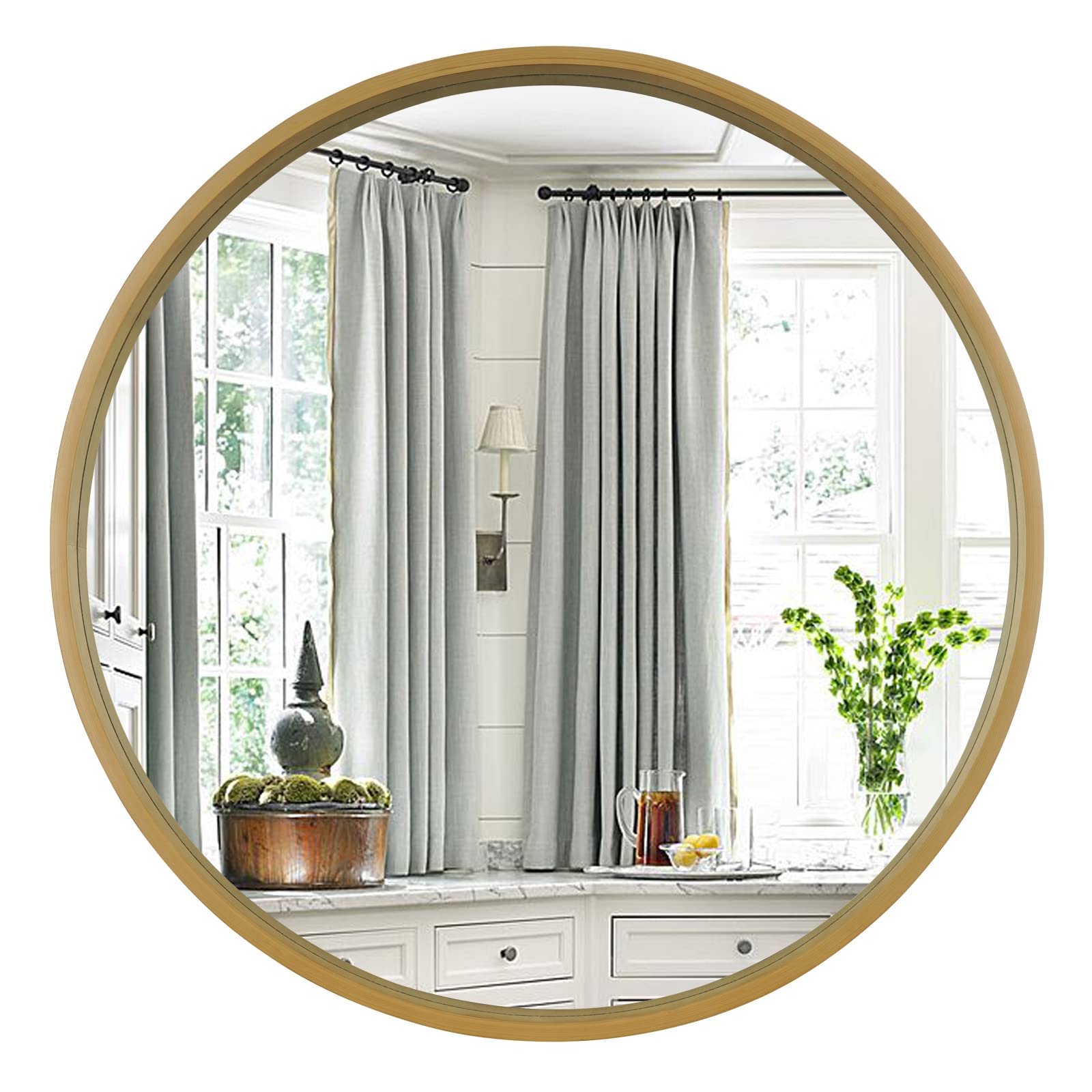 WallBeyond easy-install mirror mounts securely with two reinforced D-ring clips