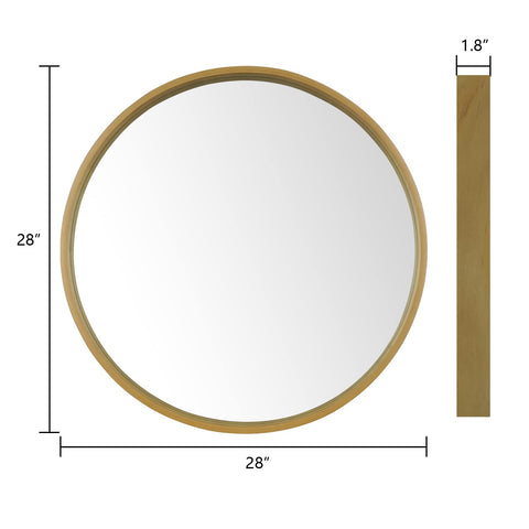 WallBeyond handcrafted wood-frame circle blends modern sturdiness with timeless design