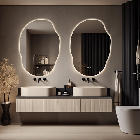 WallBeyond vanity mirror over sink providing clear visibility for daily routines.