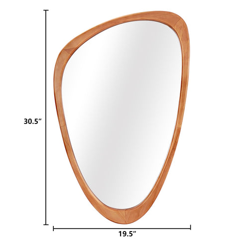 WallBeyond 30x19 wood-frame mirror with HD reflection