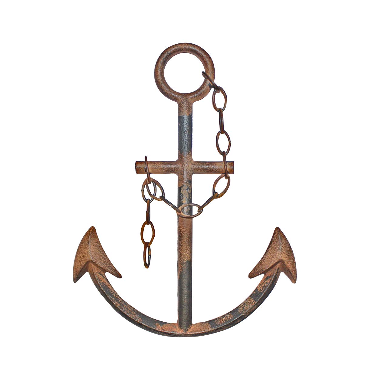 WallCharmers anchor wall decor with rustic finish adds nautical charm to any room