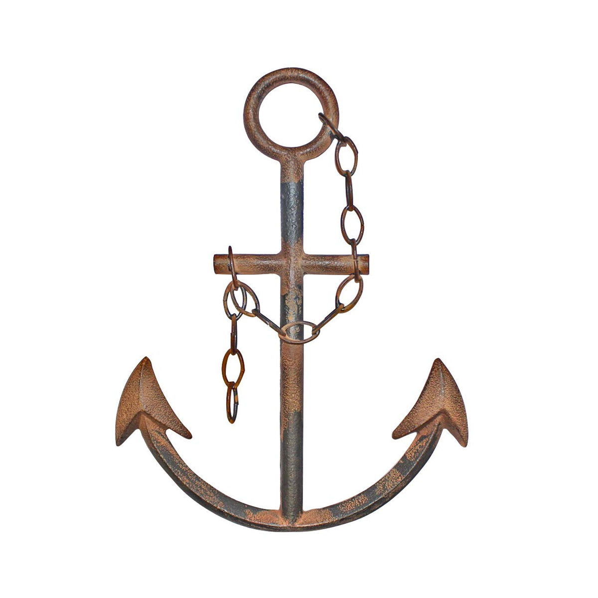 WallCharmers anchor wall decor with rustic finish adds nautical charm to any room