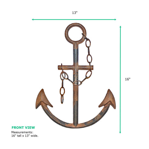 WallCharmers beach house decor with anchor motif complements blue and white palettes