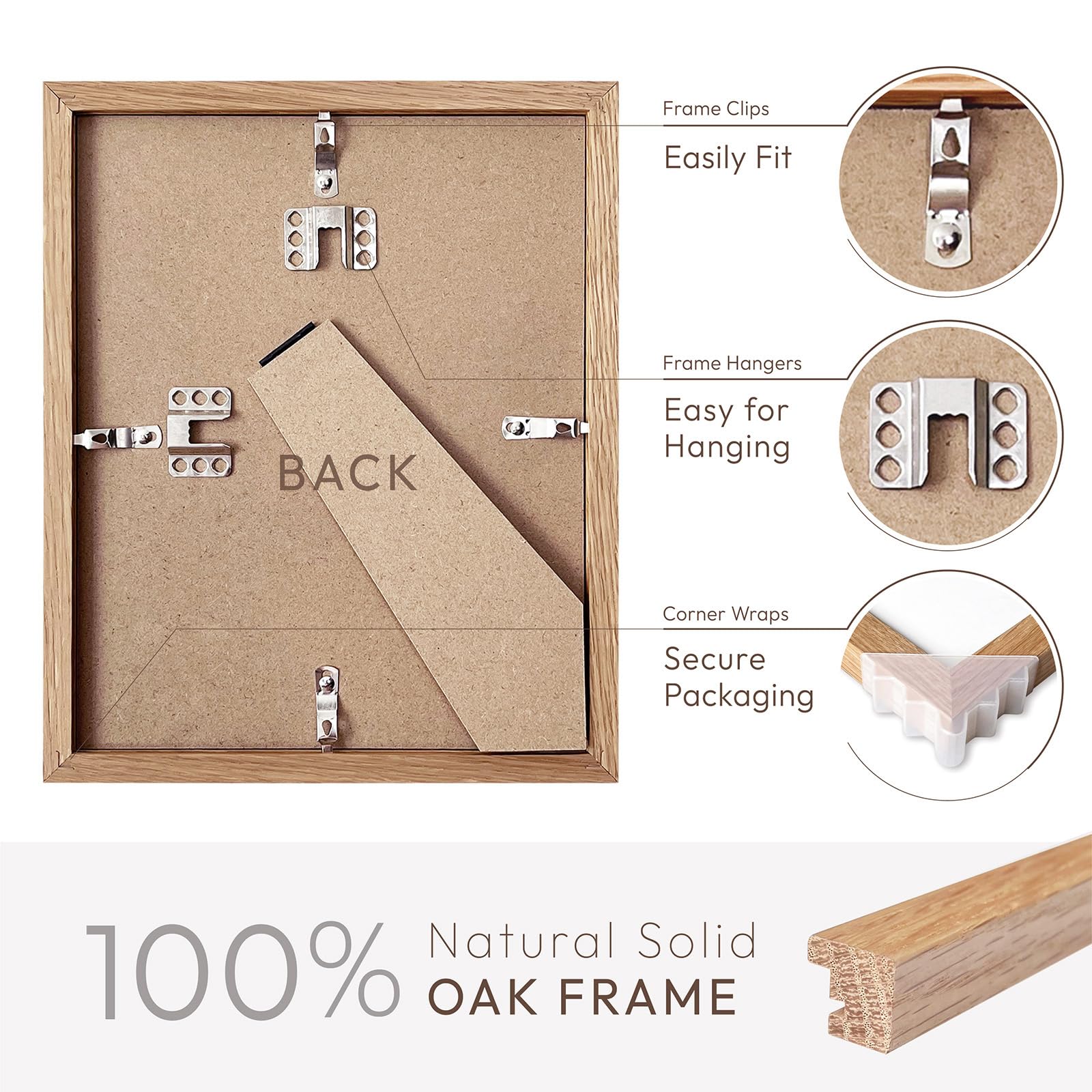 Wallwisy frame features a high-definition plexiglass front for clear viewing.