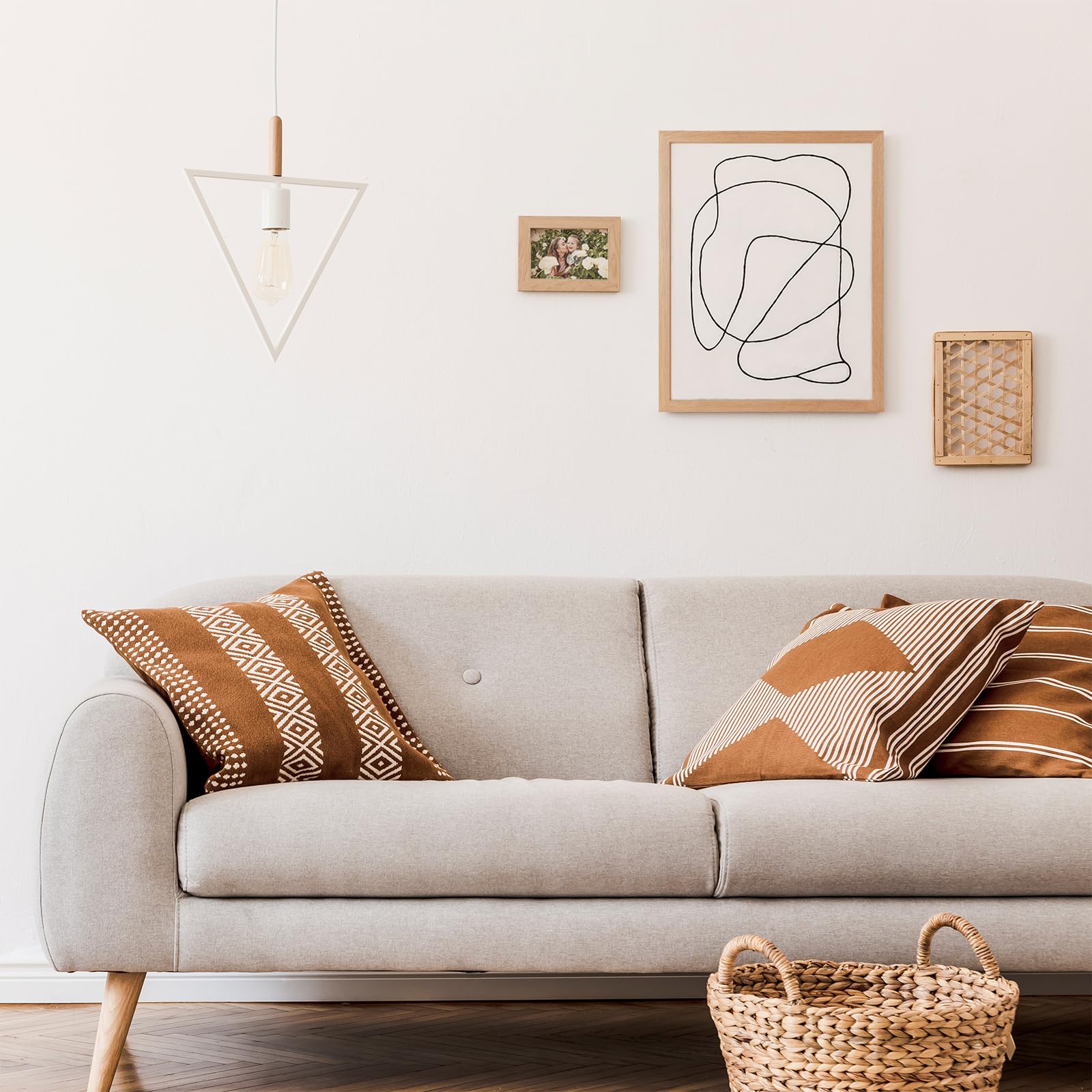 Wallwisy set of three frames for coordinated, ready-to-display decor.