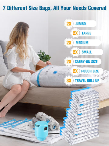 80% space reduction keeps bulky items neatly organized