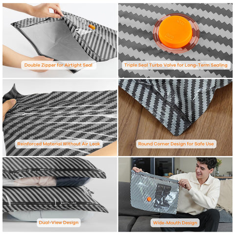 WANALIT airtight seal guards clothes from moisture and odors during transit.
