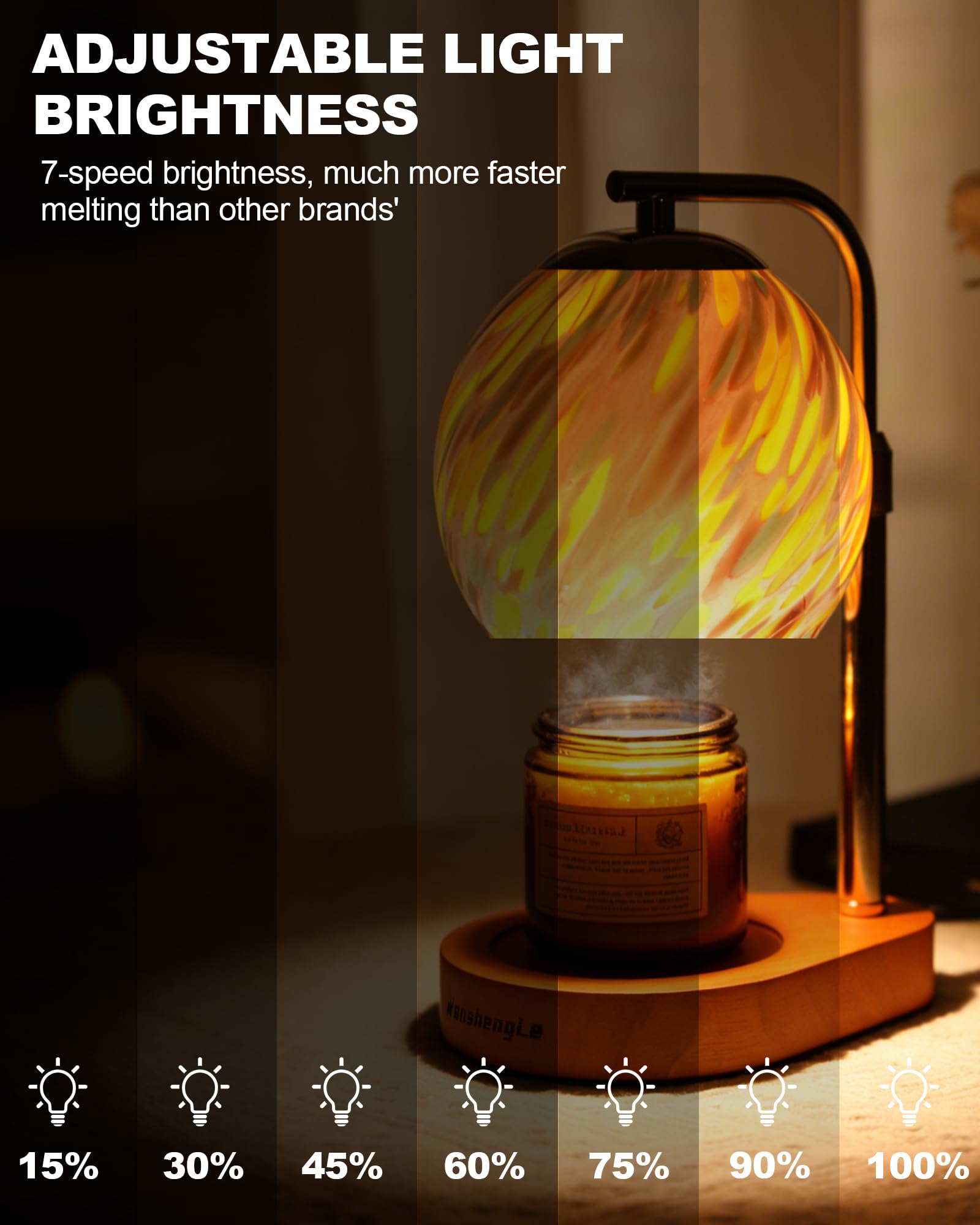 WangshengLe 7-level brightness dimmer highlights mood lighting from soft to bright