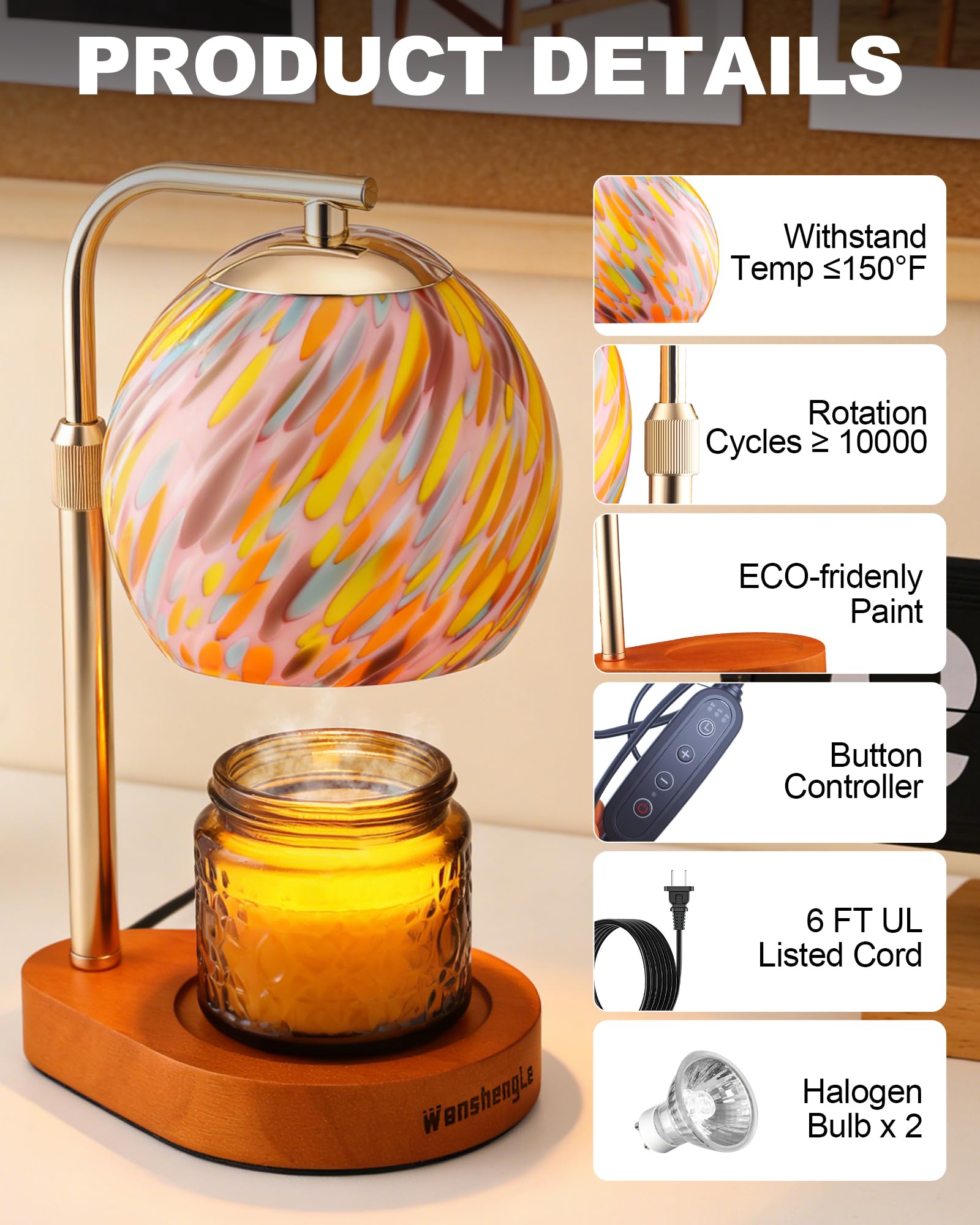 WangshengLe included replacement bulbs ensure consistent heating and convenience