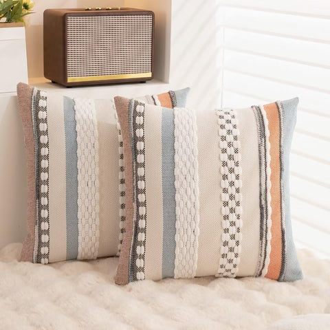 WANLIRD tufted chenille texture adds tactile warmth to spaces