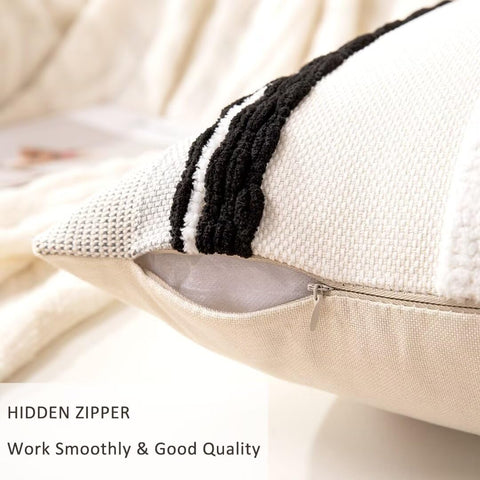 WANLIRD pillow cover stitching detail ensures durability and easy care