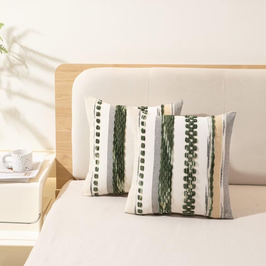 WANLIRD Boho pillow cover durable stitching maintains shape