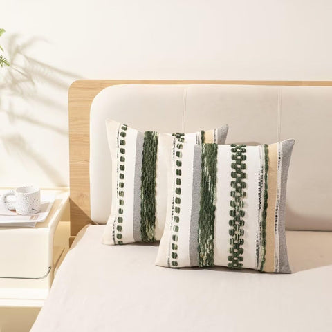 WANLIRD Boho pillow cover durable stitching maintains shape