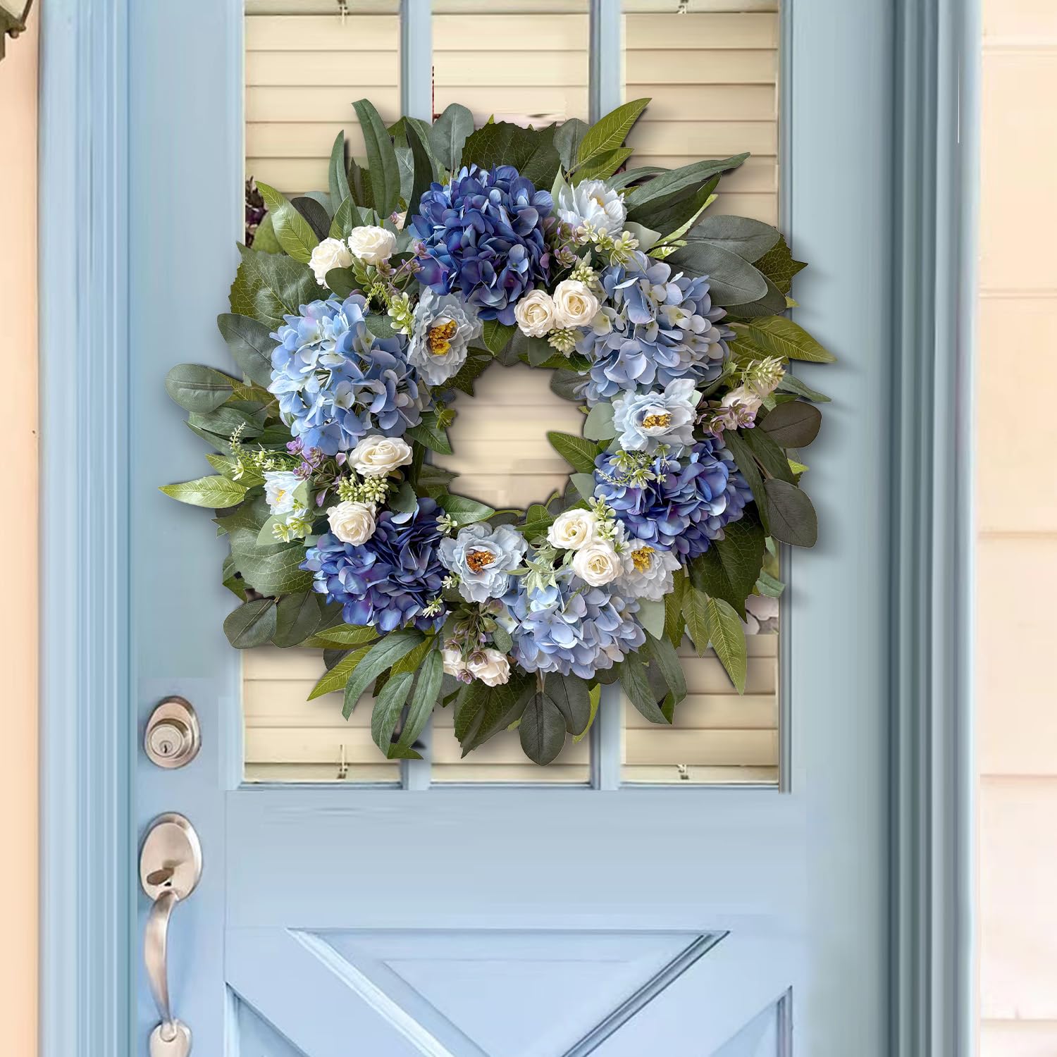 WANNA-CUL front door spring décor wreath perfect for updating entryways