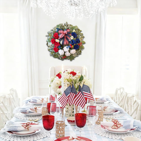 WANNA-CUL Memorial Day wreath for a welcoming entryway display.