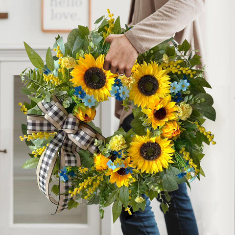 WANNA-CUL sunflower-daisy close-up highlights silk petals and rich color