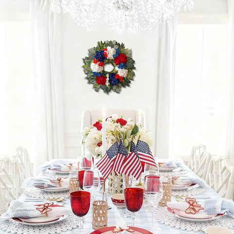 WANNA-CUL front-door wreath enhances curb appeal for holidays.