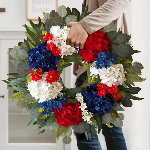 WANNA-CUL wreath designed for versatile spaces, from doors to mantels.