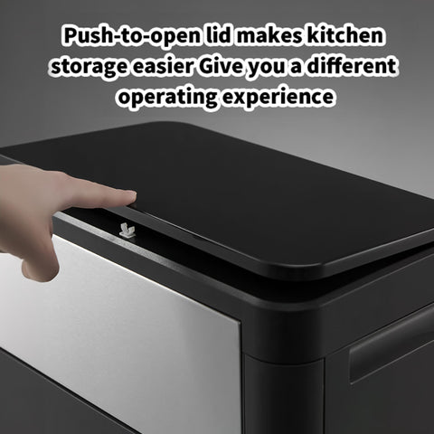 WanWanKa press-to-open lid enables easy hands-free waste disposal.
