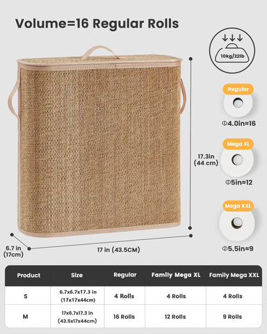 WAOHANAZ handwoven bamboo texture adds natural elegance to any bathroom or RV.