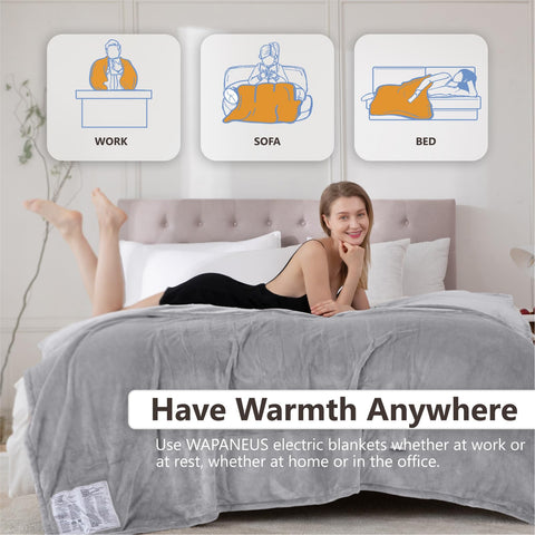 Wapaneus blanket control panel displaying 10 heat levels