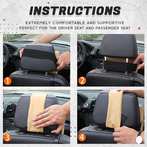 WAQIA neck cushion used by a driver for added comfort